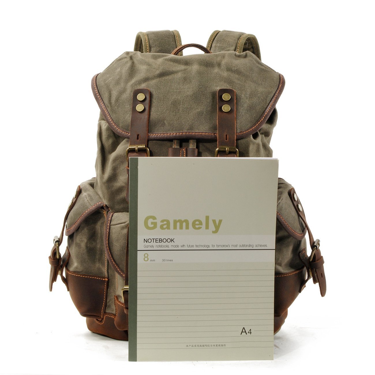High Quality Canvas Stitching Mountaineering Backpack