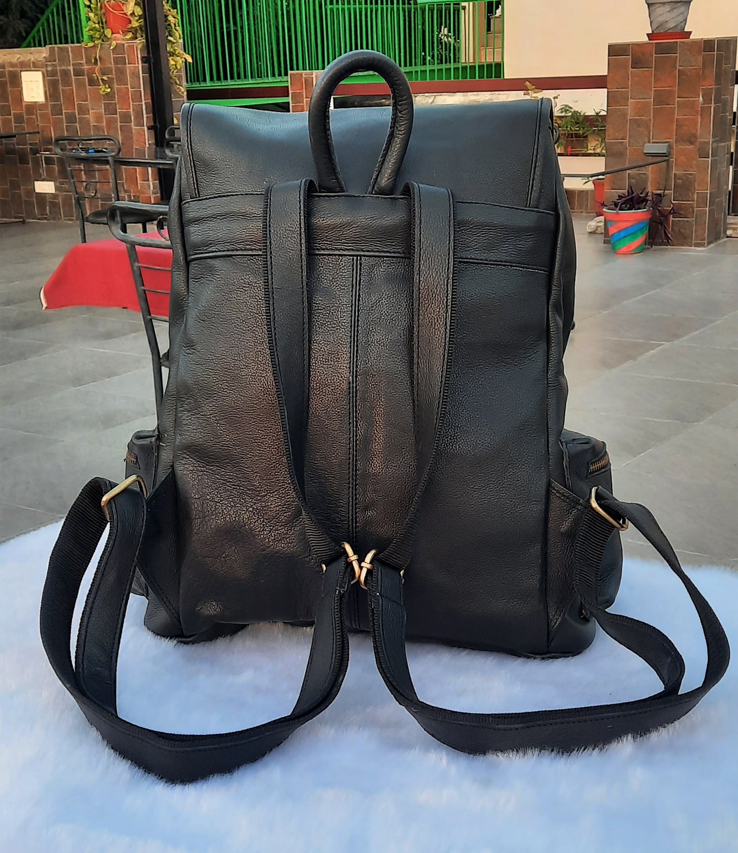 Leather Backpack �Handmade 15.5 Inch Unisex Backpack.